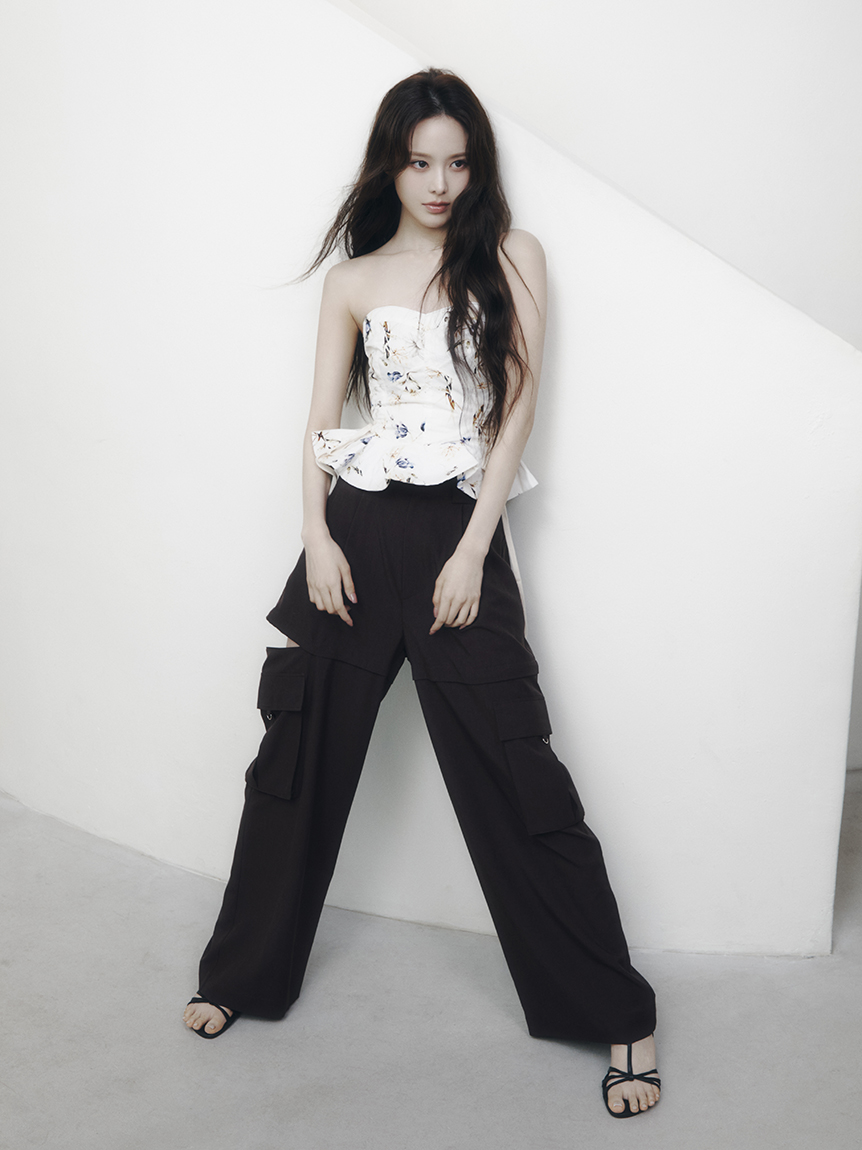 サイドファスナーカーゴパンツ／ウォッシャブル・防シワ・接触冷感