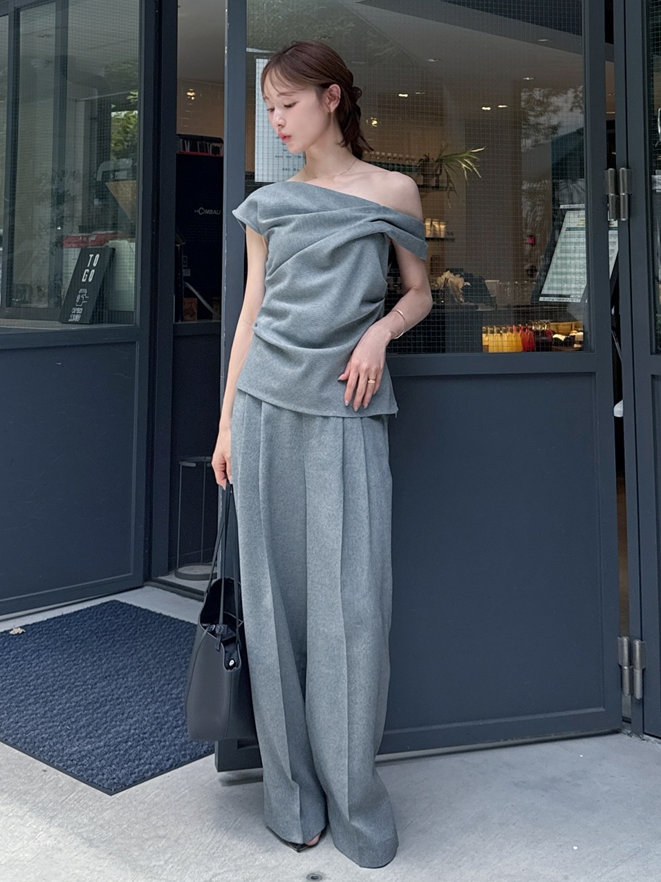 2タックパンツ／ウォッシャブル・防シワ・接触冷感(ロングパンツ