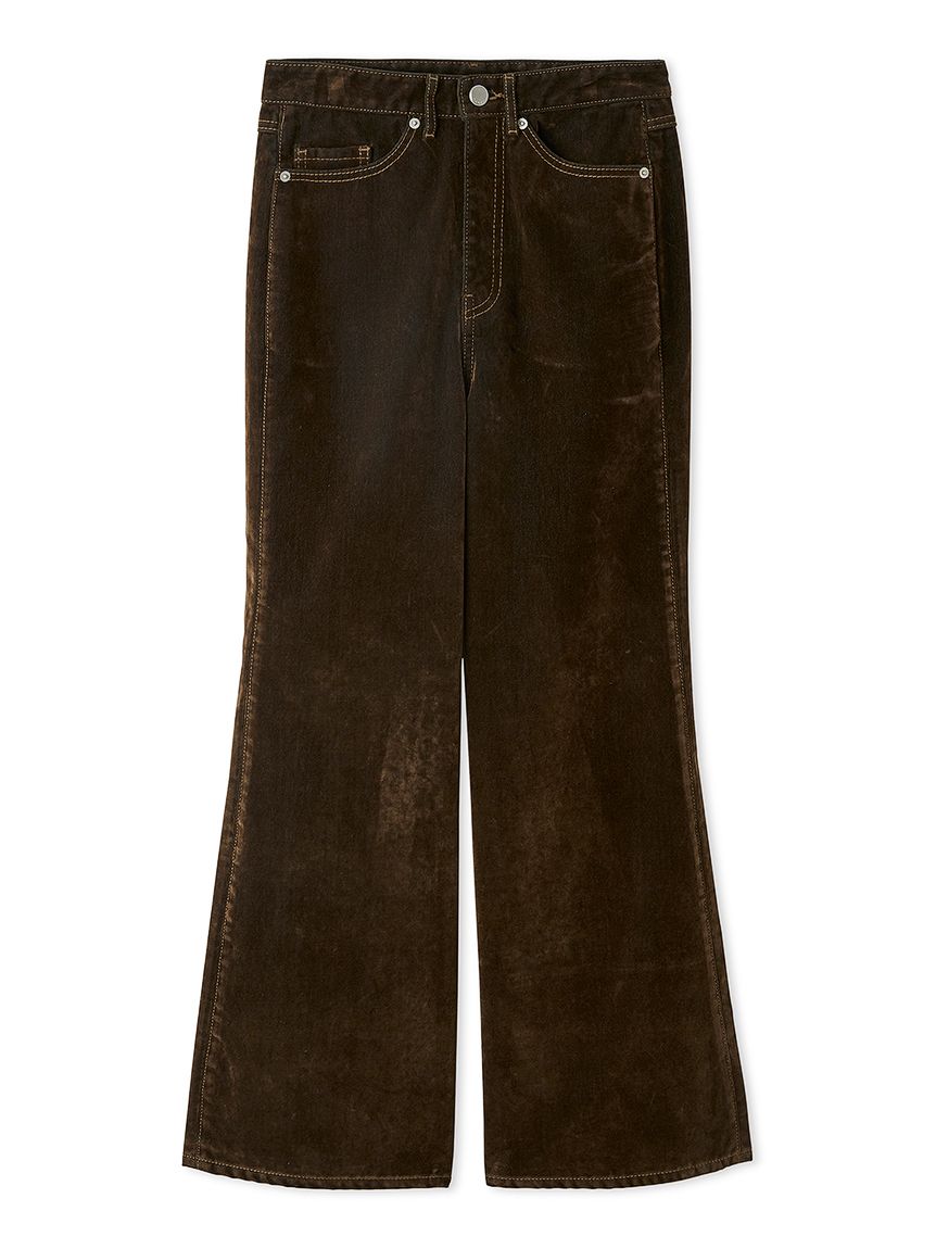 y*i様 Yardsaleデニムパンツ ブラックブラウン セミフレアローウエストデニムパンツ(デニムパンツ)｜PANTS｜FRAY I.D