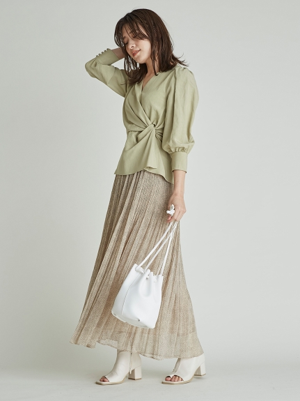 楊柳シフォンプリントプリーツスカート ロングスカート スカート Fray I D フレイ アイディー の通販サイト 公式