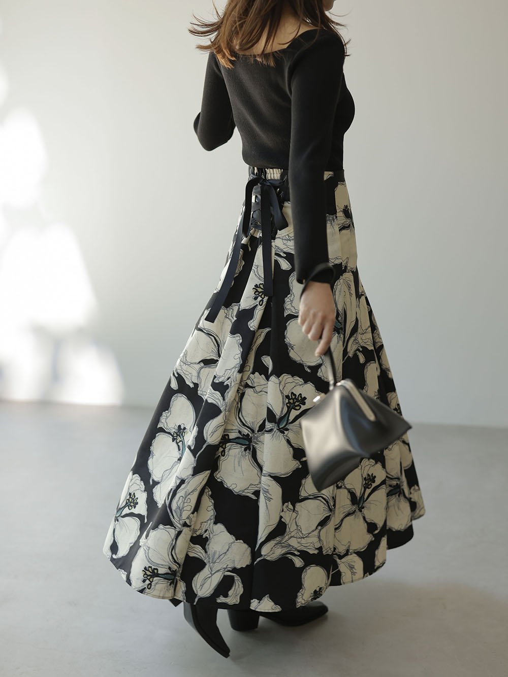 訳あり Deveauxハイウエストフラワースカート フレイアイディー ロングスカート Luhacovice Cz