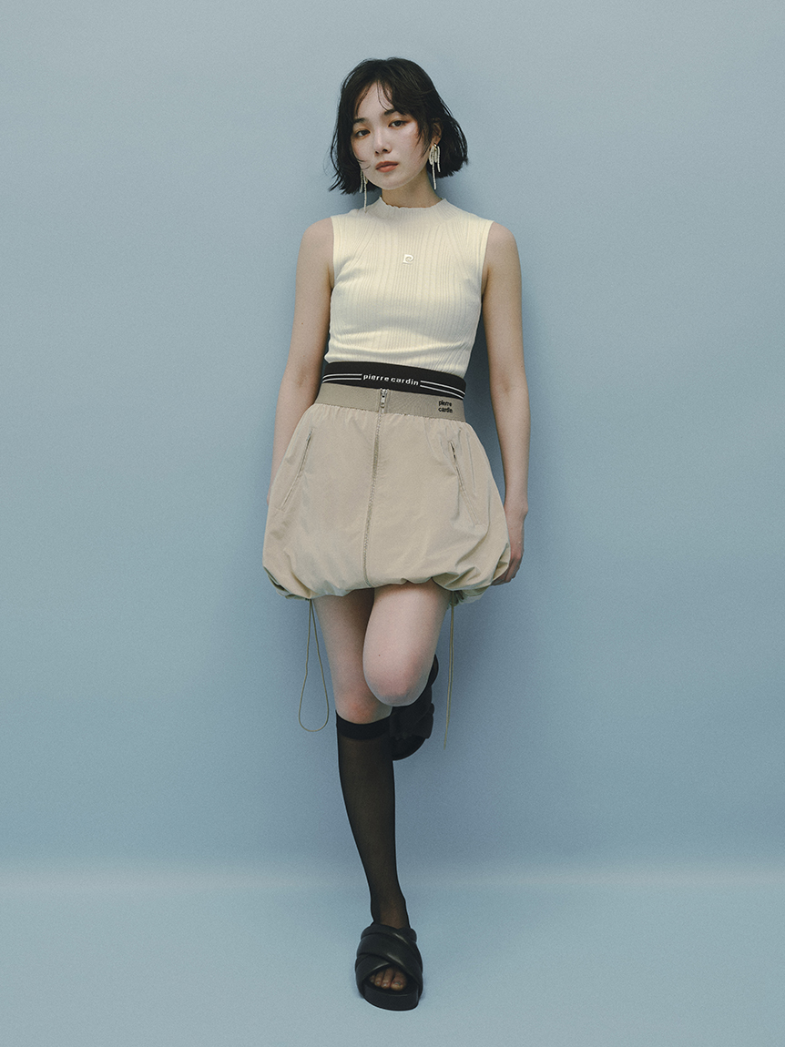 【pierre cardin】タフタミニスカート
