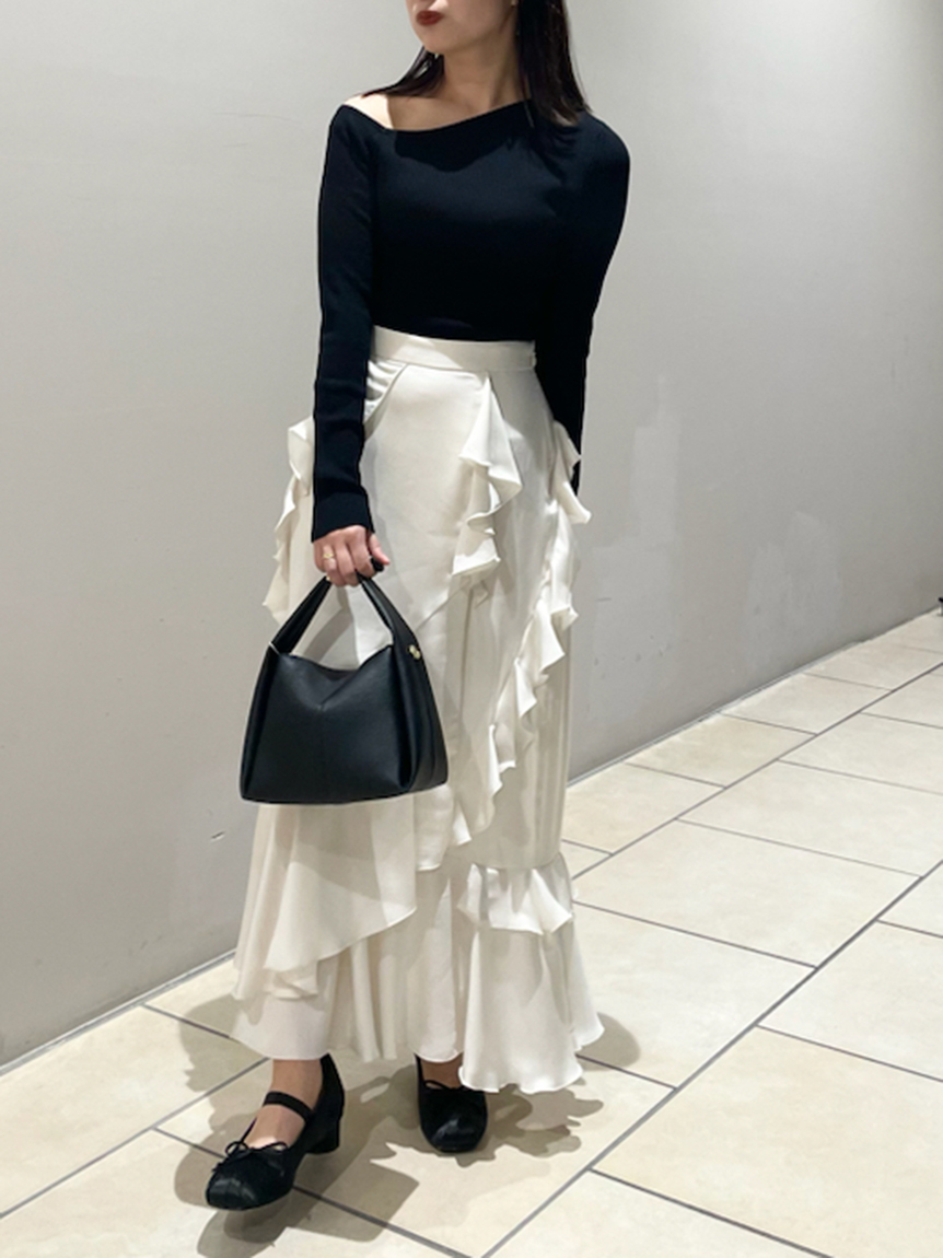 フリルアシメスカート(ロングスカート)｜スカート｜FRAY I.D（フレイ  