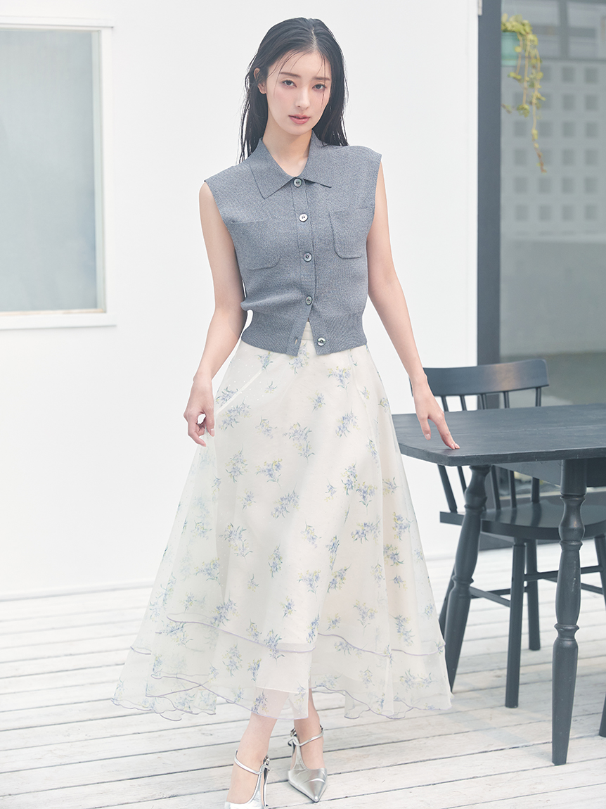 DD☆2点おまとめ☆Sybilla+FRAY I.D FRAY I.D フレイアイディー フローティング刺繍ドレス ブラック