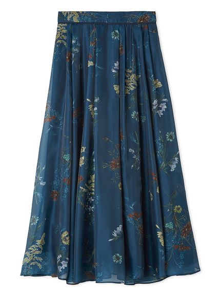 フレイアイディー　ボタニカルプリントシアータックスカート FRAY I.D（フレイ・アイディー） スカート ボタニカルプリントシアー