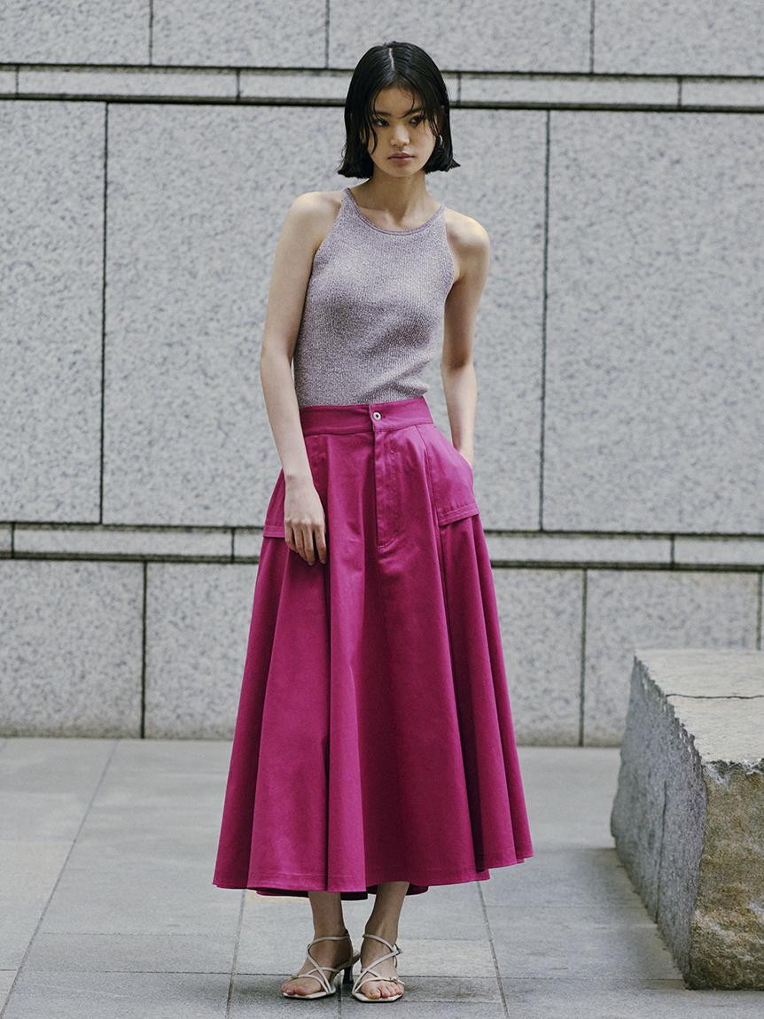 FRAY I.D スカート FRAY I.D｜Dickies】チノフレアスカート(ロングスカート