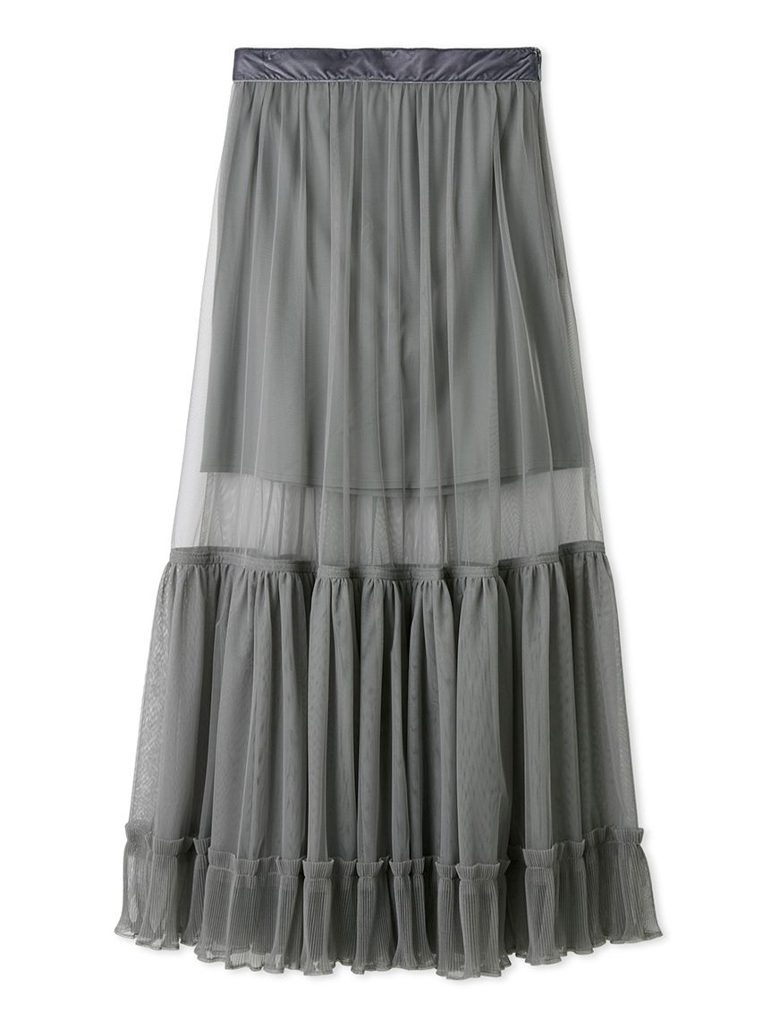 プリーツヘムチュールスカート(ロングスカート)｜スカート｜FRAY