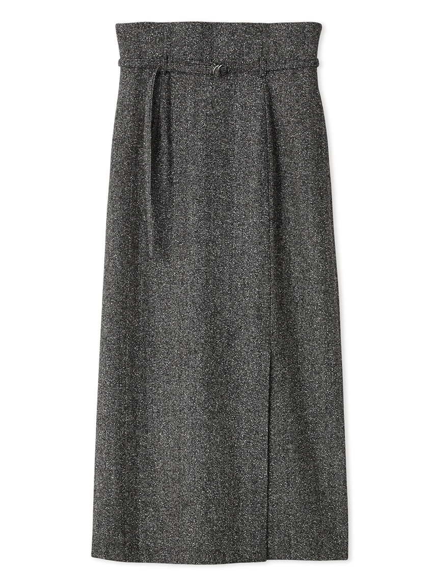 細ベルト付タイトストレートスカート(MIX-0)