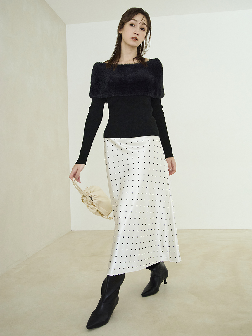 ハイウエストサテンナロースカート(ロングスカート)｜スカート｜FRAY