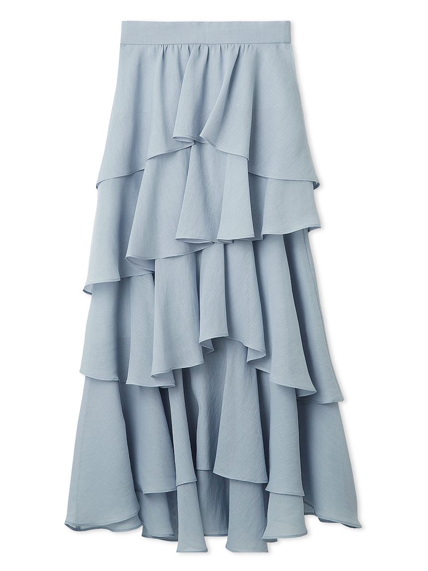 【FRAY I.D】アシメフリルティアードスカート フレイ アイディー FRAY I.D アシメフリルティアードスカート （WHT