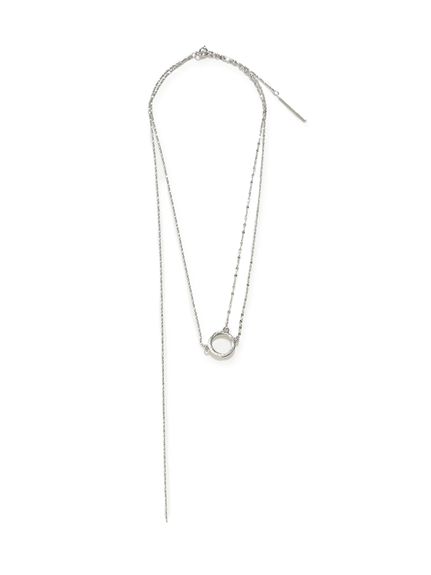 Stellari シンプルパールペンダントネックレス Ф 楽天市場】ダイヤモンド ネックレス 一粒 パール 真珠 2連