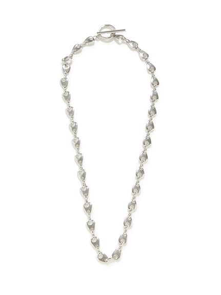 N ミックスチェーンダイヤモンドネックレス ネックレス レディース ダイヤモンド 華奢 0.08ct PLUSTER 一粒