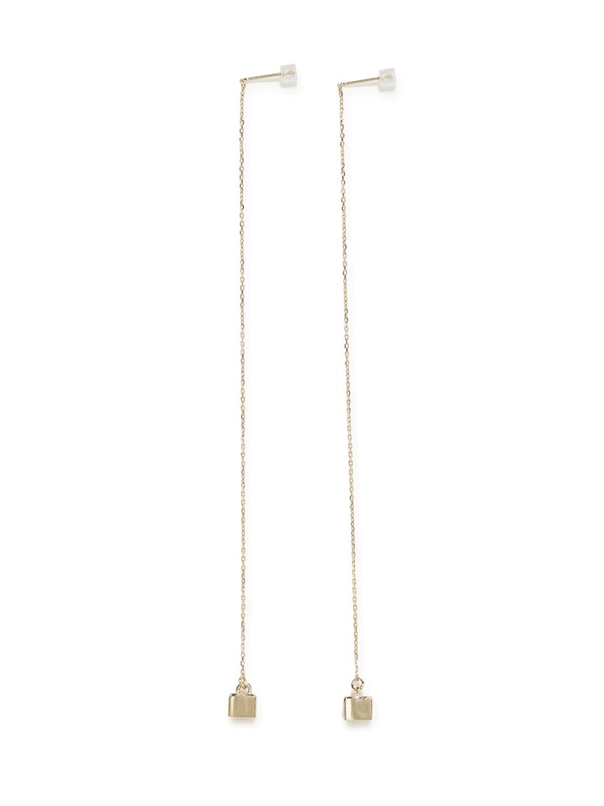 ロゴモチーフチェーンピアス スクエアモチーフチェーンピアス(ピアス)｜アクセサリー｜FRAY I.D