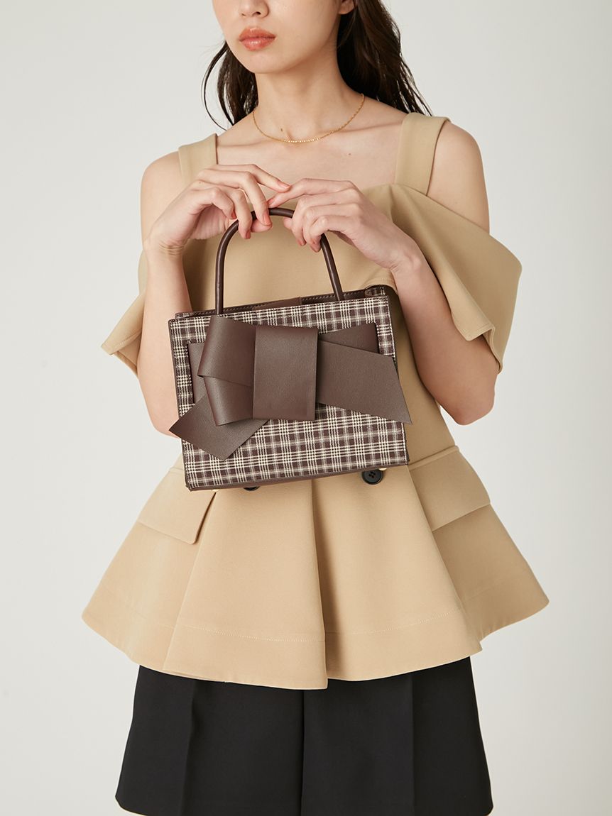 【ffroi】25SS PIN STRIPE ECO ショルダーバッグ (2 COLORS) ECCO® Pinch Lock Wave Leather Crossbody Bag | Purple