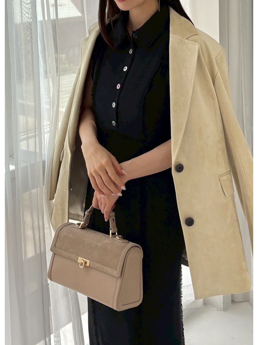 極美品　デプレ　ホワイトレザー ハンドバッグ フラップ式 セール】 DES PRES フラップハンドバッグ （ハンドバッグ