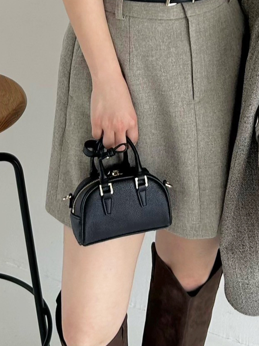 ラウンドマイクロミニボストンバッグ(ハンドバッグ)｜バッグ｜FRAY I.D