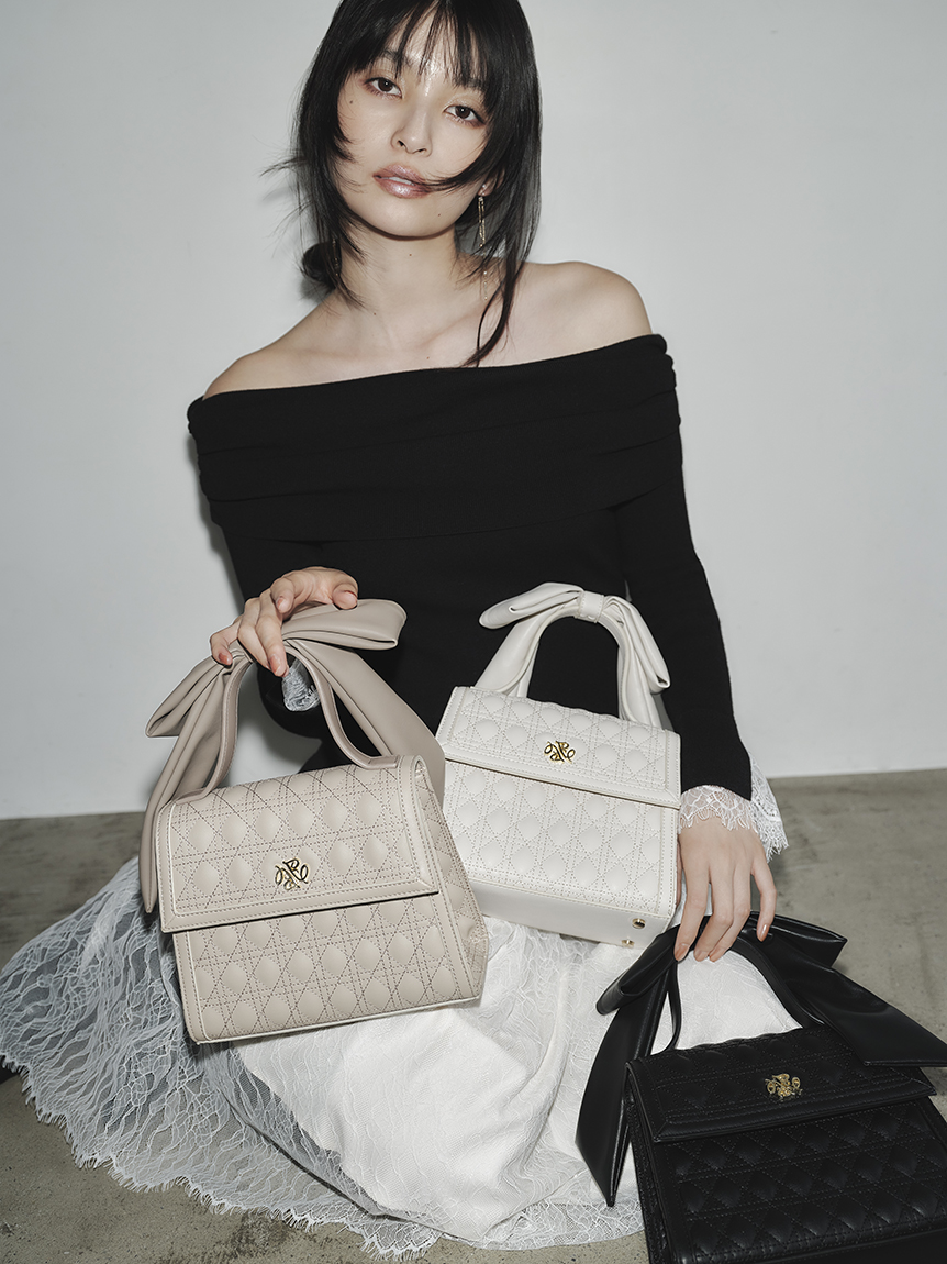 【WEB限定】リボンハンドルバッグ