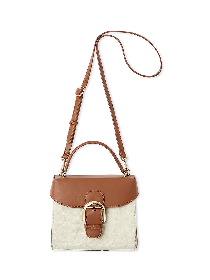 新品　タグ付き　FRAY I.D トラペーズフラップバックルバッグ　リボンバッグ トラペーズフラップバックルバッグ(ハンドバッグ)｜バッグ｜FRAY I.D