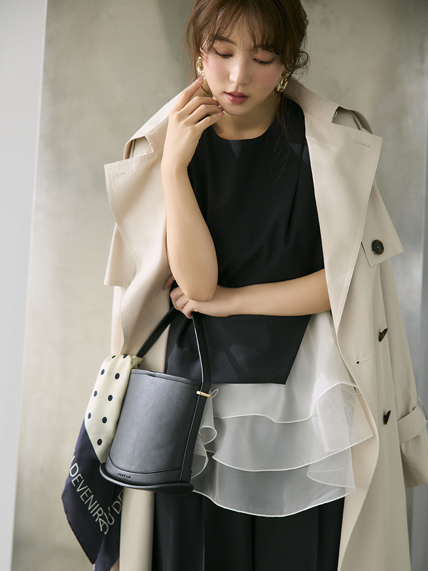 カーブラインミニバスケットバッグ