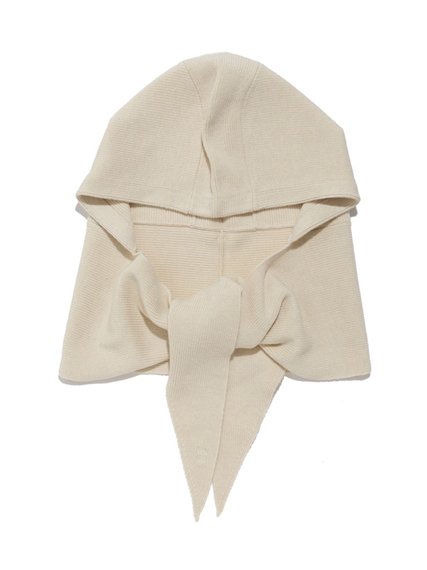 ウォッシャブルカシミヤシルクフードマフラー／ウォッシャブル