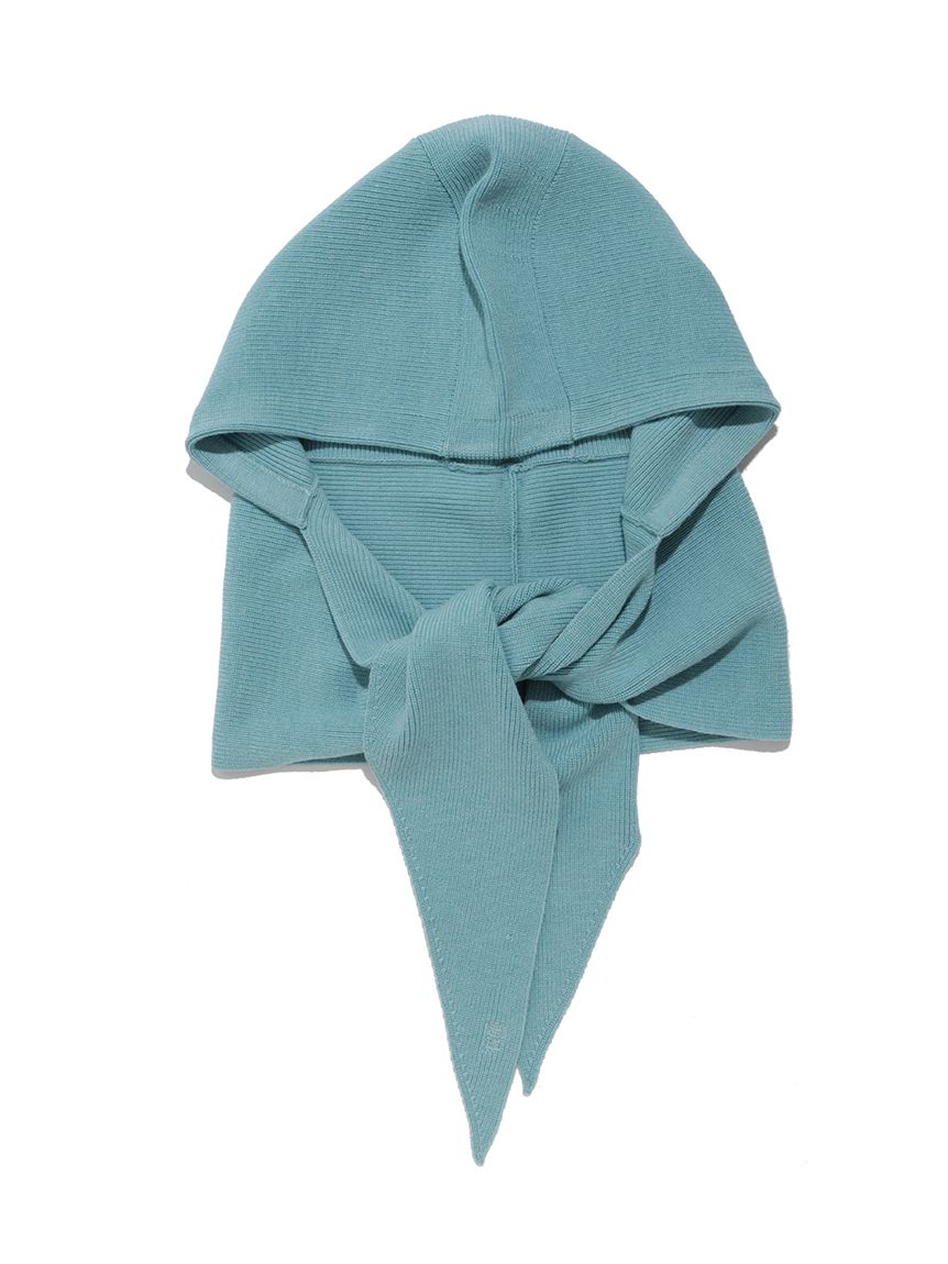 ウォッシャブルカシミヤシルクフードマフラー／ウォッシャブル