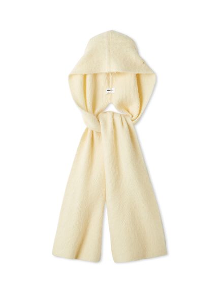 アルパカシャギーフードマフラー(ストール・マフラー