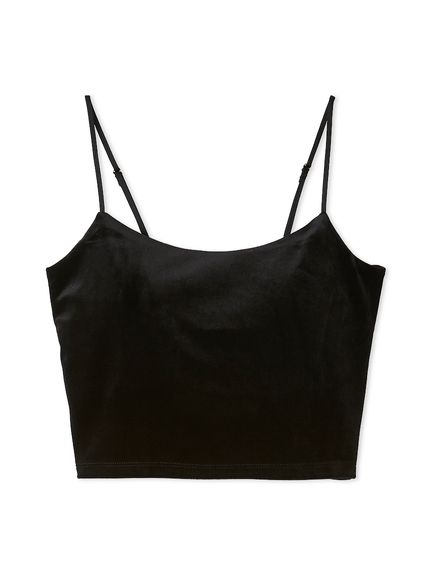 オーロラキャミソール　トップス ベロアカップインクロップドキャミソール(キャミソール)｜トップス