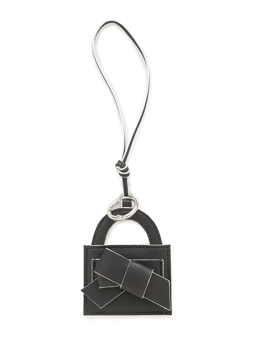 ルエル】リボンミラーチャーム(キーケース・キーホルダー