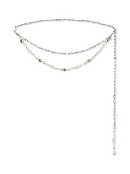 パールコンビチェーンベルト(ベルト・サスペンダー)｜ファッション雑貨