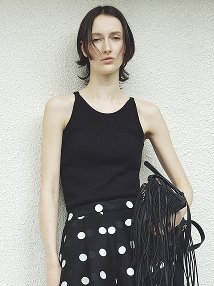 カップインリブタンクトップ／ウォッシャブル(インナー・ランジェリー