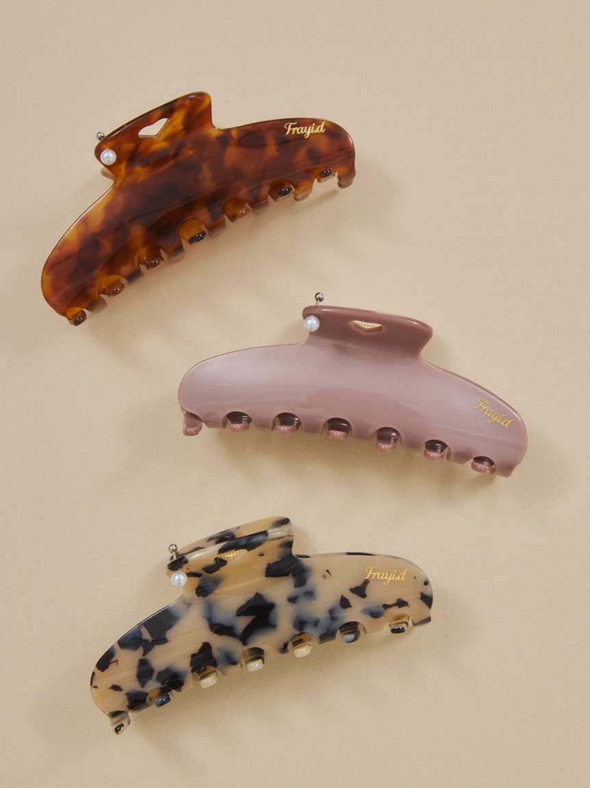 アセテートカットアウトハートヘアクリップ(その他)｜ファッション雑貨