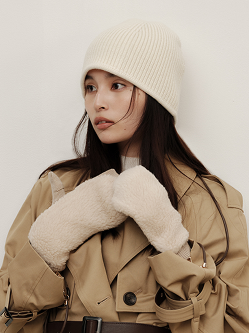 FRAY I.D（フレイ アイディー） ホットフィットアルパカ混ニット帽 FRAY I.D（フレイ アイディー） ホットフィットアルパカ混ニット