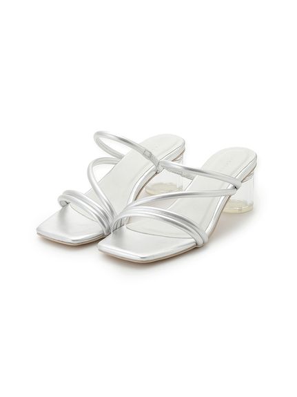 【新品、未使用】FRAY I.Dストラップサンダル ホワイト クリアヒールサンダル(サンダル)｜シューズ｜FRAY I.D（フレイ