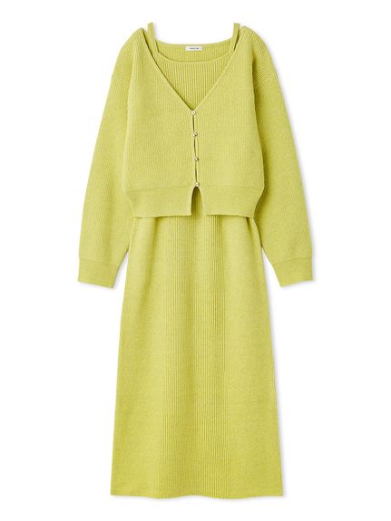 2wayアンサンブルニットワンピース(マキシ・ロングワンピース