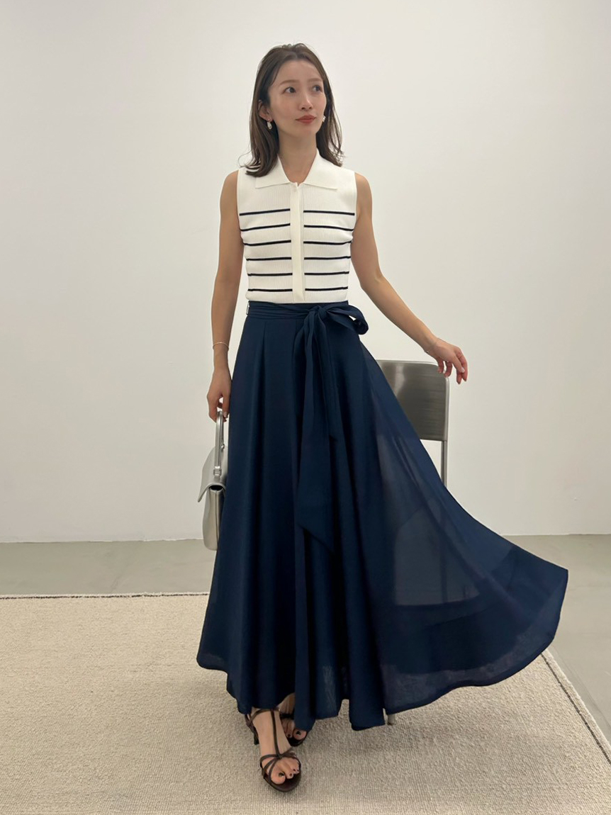 00サイズあり】ポロニットドッキングワンピース(マキシ・ロング