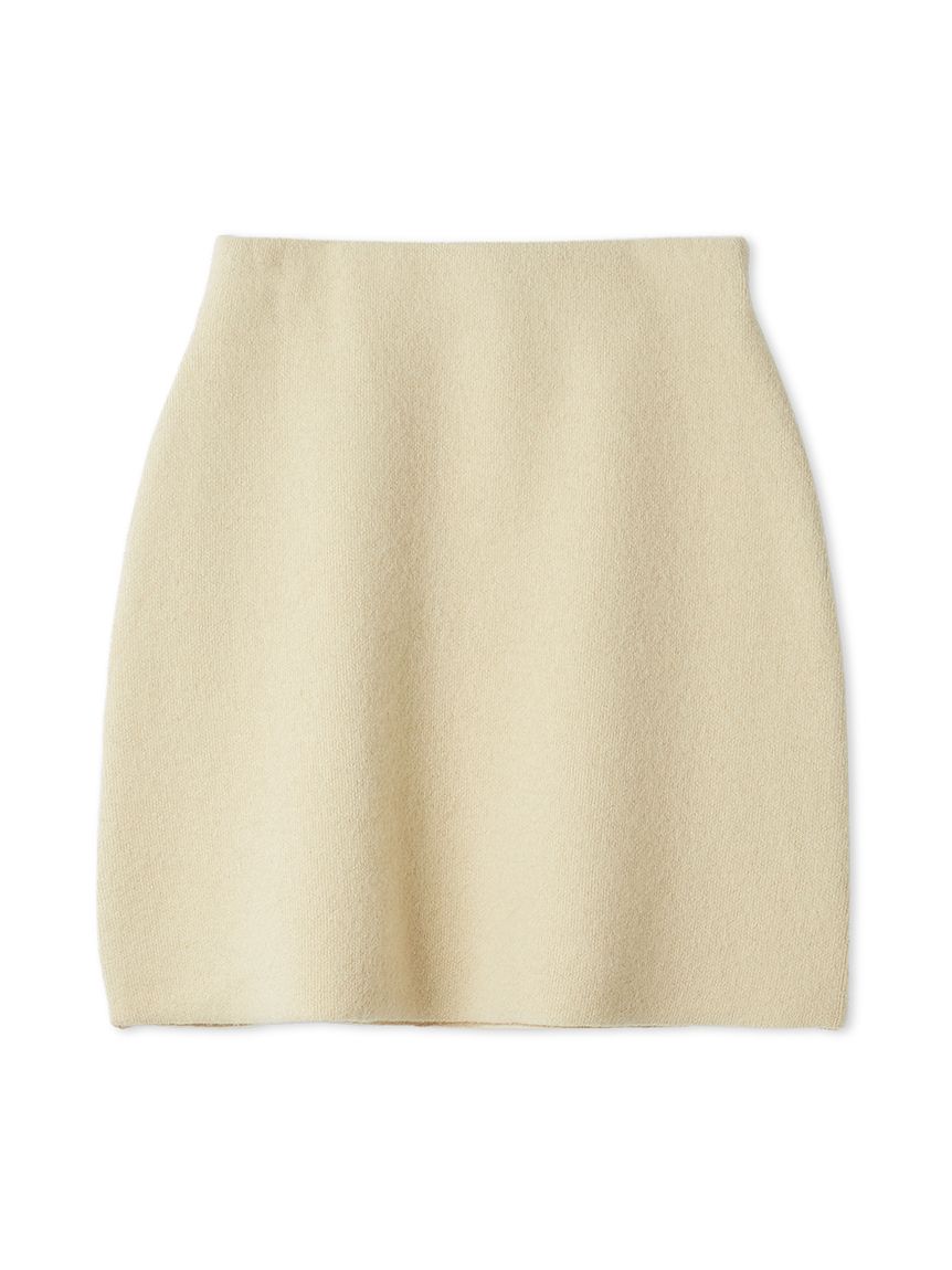 ラクーンダブルフェイスニットミニスカート(ミニスカート)｜スカート
