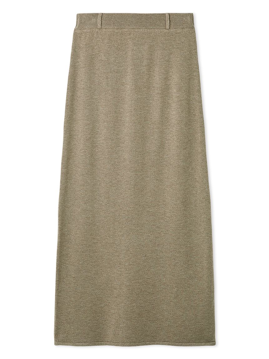 ウォッシャブルカシミヤシルクニットストレートスカート