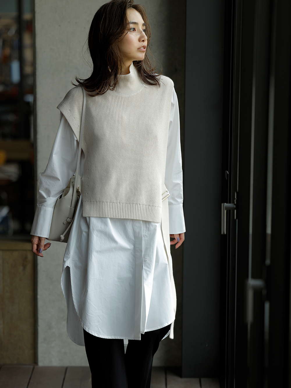盟主 ゲインセイ ヘルシー ロング シャツ ニット Eponge Jp