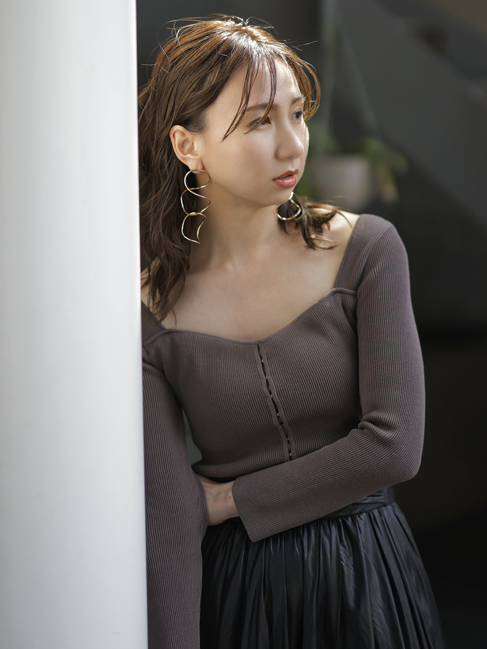 スクエアネックカップインニットトップス ニット トップス Fray I D フレイ アイディー の通販サイト 公式