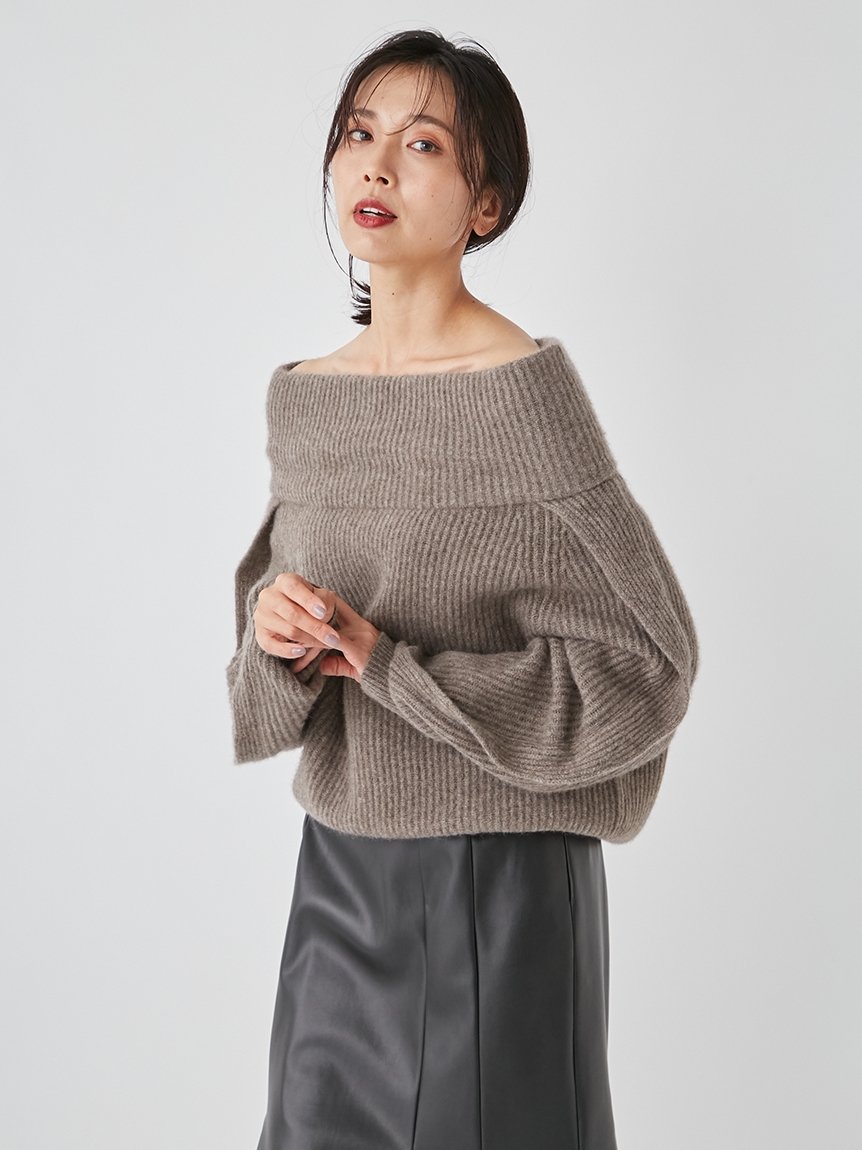 時間指定不可】 オフネックヤクプルオーバー フレイアイディー