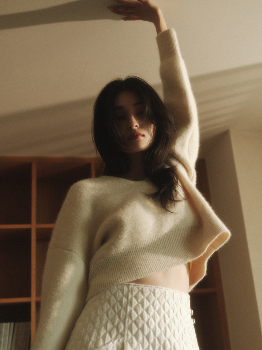 ショートニットフーディー(ニット)｜トップス｜FRAY I.D（フレイ  