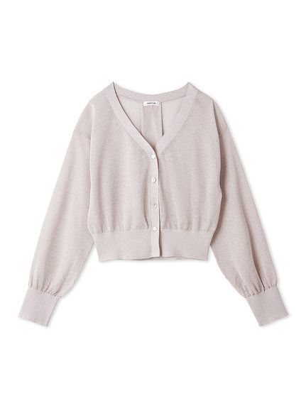 美品♡frayid 2024 リブカーディガン ベージュ マルチフラワービジューカーディガン（カーディガン）｜FRAY I.D