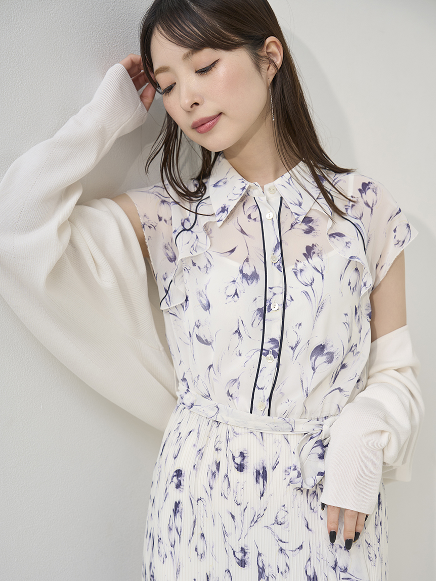 バックリボンニットボレロ(ニット)|トップス|FRAY I.D(フレイ バックリボンニットボレロ(ニット)|トップス|FRAY I.D(フレイ