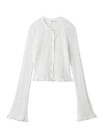 新品♡フレイアイディー　ドライタッチセミシアーカーディガン　ウォッシャブル ドライタッチセミシアーカーディガン／ウォッシャブル｜フレイ