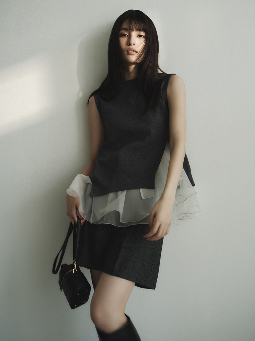 オフショルペプラムチュニック BLK S 0 FRAY I.D Amazon.co.jp: [フレイ アイディー] オフショルペプラム