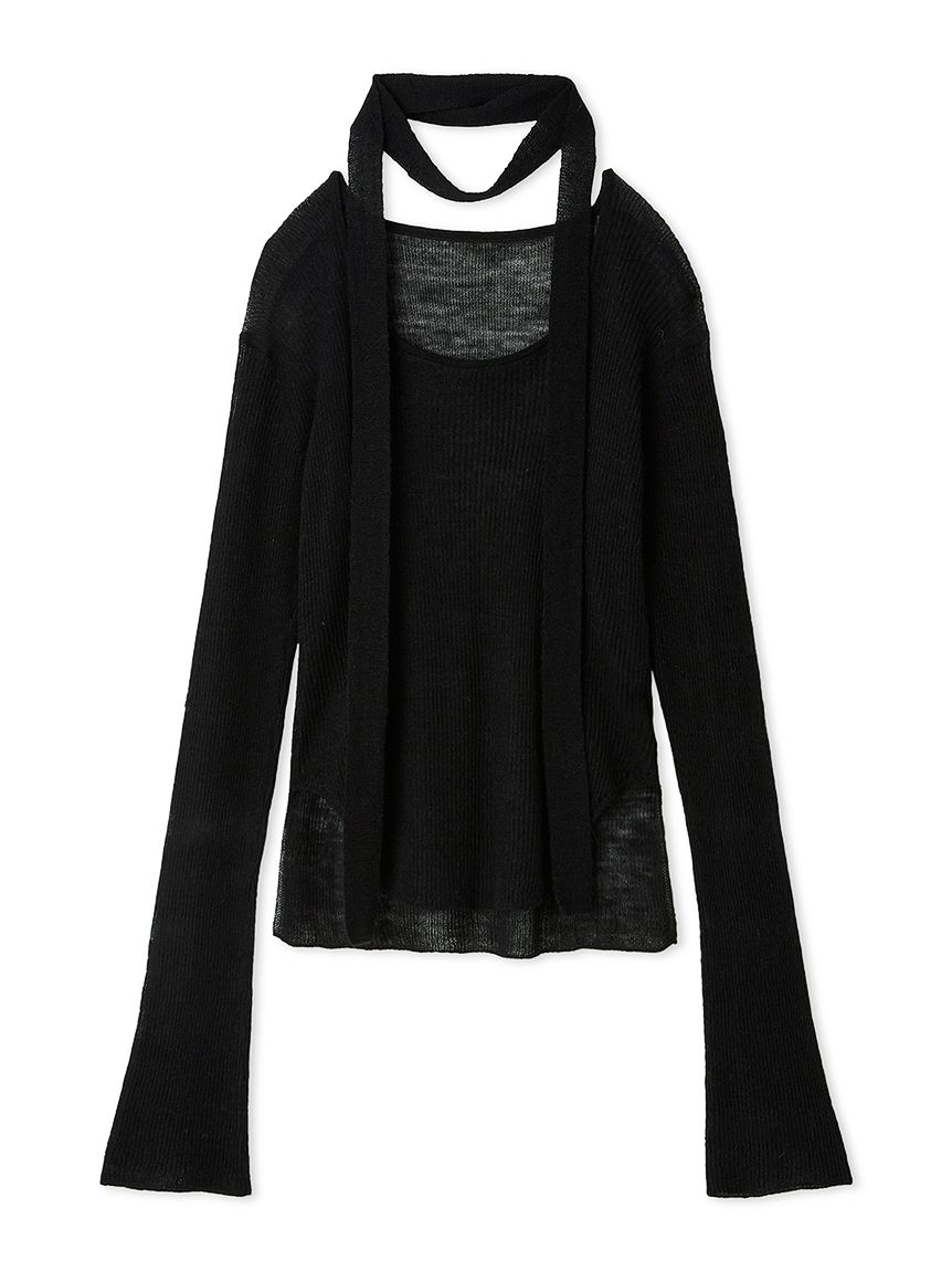 ロングタイ2wayシアーニットプルオーバー(ニット)｜トップス｜FRAY I.D