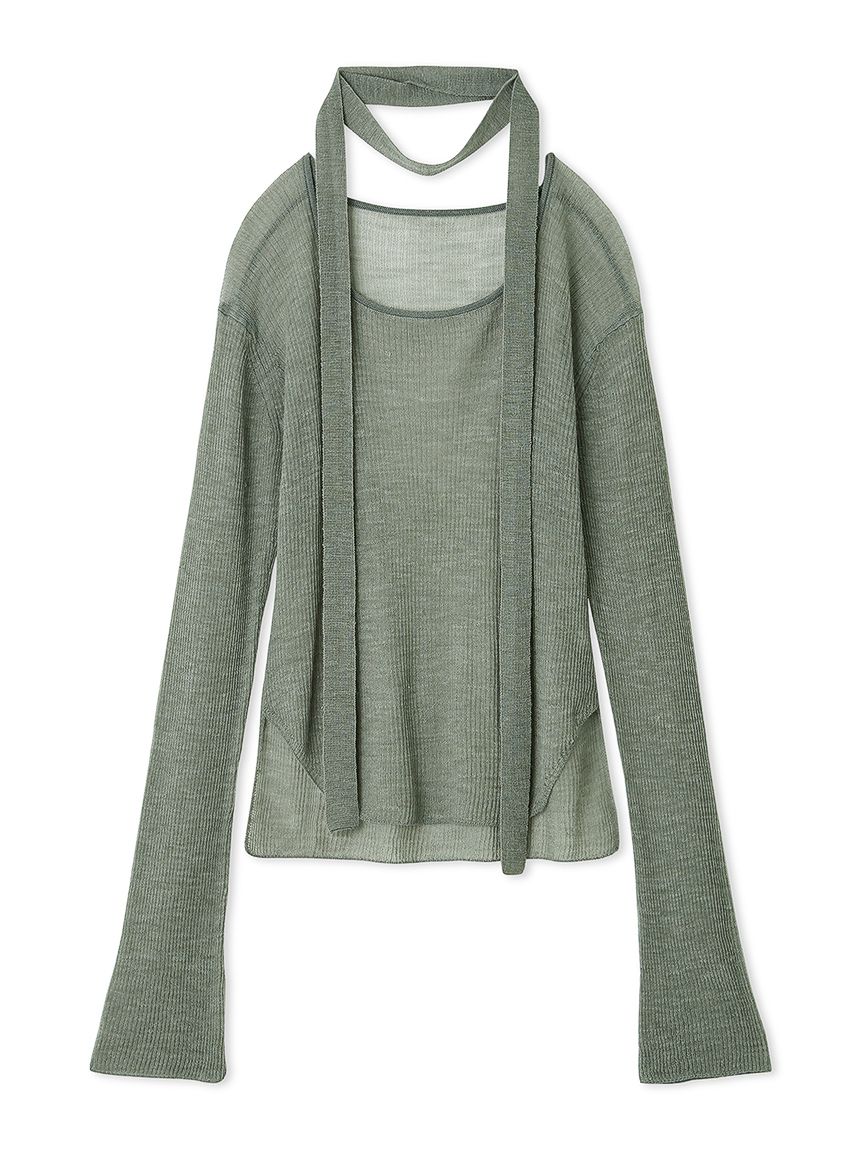 ロングタイ2wayシアーニットプルオーバー(ニット)｜トップス｜FRAY I.D