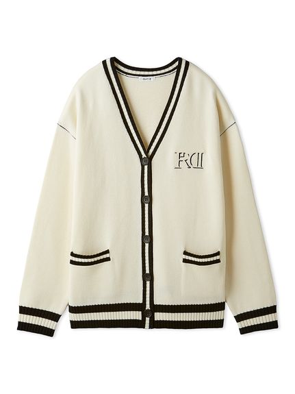 トラッドライクVネックニットカーディガン(カーディガン)｜トップス