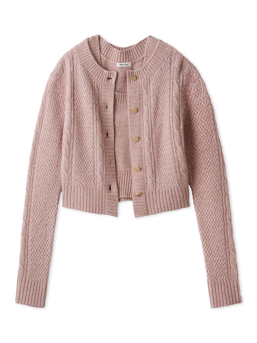 ラクーンケーブルニットアンサンブル(アンサンブル)｜トップス｜FRAY