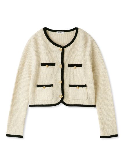 ミックスツイードニットカーディガン(カーディガン)｜トップス｜FRAY